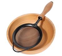 Mesh Strainer with Handle - Sieve Spoon for Oil Filter with Insulated Handle - Food Strainer Kitchen Gadget for Sift Strain Drain Rinse Pasta Coffee Flour Tea Quinoa Egg Rice