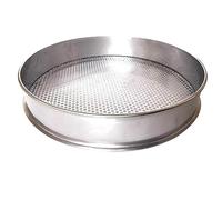 Mesh Strainers Round 304 Stainless Steel Mesh Sieve 0.5-50mm Hole Kitchen Baking Food Bean Filter Screen Fruit Filter Sieve Strainer Sifter Net Food Strainer ( Color : Hole Diameter 3mm , Size : 30cm