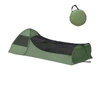 Mesh Tent, Mosquito Net Tent for Camping, Portable Pop-Up Single Person with Storage Pouch, 2-Second Setup Outdoor Mesh Tents for Backpacking, Hiking, Travel Green