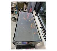 Mesh Terrarium Lid Aquarium Hood, DIY Fish Tank Top Cover/Anti-Jumping Net with Magnetic Edges, Square Ventilation Opening Screen Netting, Cut to Size(L35.4xW15.7in/90x40cm)