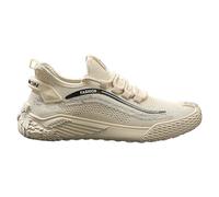 Mesh Trainers for Men, Labour Insurance Shoes Work Office Sneakers Non-Slip Hiking Trekking Sneaker Gym Workout Fitness Sneakers Breathable Flat Casual Trainers Running Shoes Jogging Trainer Beige