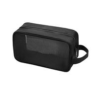 Mesh Travel Makeup Bag, Large Capacity Portable Cosmetic Organizer with Carrying Handle, Breathable Mesh Toiletry Bag for Gym and On - the - Go Use