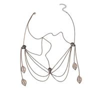 Mesh Vintage Tassels Veil Tassels Face Chain Copper Masquerade Party Accessory Unique Face Jewelry