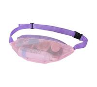 Mesh waist pack - adjustable beach bag, easy to breathe, features durable mesh material and secure zip, ideal for collecting shells, swimming, travelling and, Pink Purple Ribbon, Siehe Beschreibung