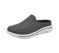 Mesh Walking Shoes Backless Men, Summer Mesh Breathable Lazy Shoes Non-Slip Half Drag Leisure Shoe Lightweight Outdoor Fashion Slippers Slip On Soft Bottom Athletic Shoe Wide Hiking Footwear