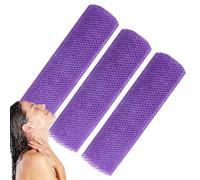 Mesh Wash Cloth for the Body, African Mesh Sponge | Nylon Mesh Skin Straightener Bath Towel Washcloths, Pack of 3 Elastic Bath Sponges to Remove Dead Skin, Daily Use