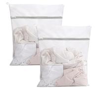 Mesh Washing Bags for Laundry Extra Large, 2 Pcs Laundry Bags with Zip for Washing Machine, Travel Net Laundry Bag (50x60cm)