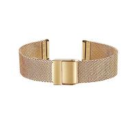 Mesh Woven Metal Watch Band for Men and Women,Universal Strap for Smart Watches and Seiko Watches, Easy Resize Watch Clasp (Color : Gold, Size : 12mm)