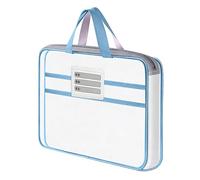 Mesh Zipper File Bag - Document Storage Pouch, Portable Organizer Case | Durable Transparent Mesh Document Organizer Carrier Set With Students Travel Office Exams Work Home School Classroom Teacher