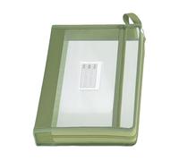Mesh Zipper Pouch - A4 Clear Double Layer Organizer, Portable Document Storage Bag | Transparent File Holder System, Designed for Students Managing Homework, Test Papers, Notebooks, Board Games