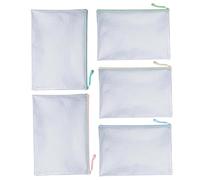 Mesh Zipper Pouch | A4 File Bag Mesh Pencil Pouches - Clear Waterproof Storage Organizer for File Stationery Travel Accessories Classroom Organization