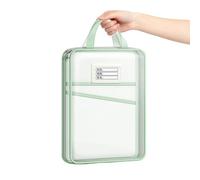 Mesh Zipper Pouch,Reusable A4 L-Shaped Portable File Pouch - Multipurpose File Bags - for School Board Games Puzzles Travel Classroom Home Student Homework Project Receipt Paper Letter