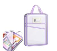 Mesh Zipper Pouch - Reusable Binder Organizer Pouch - Zipper Bag with Large L Opening | for Office School Puzzles Travel Classroom Home Student