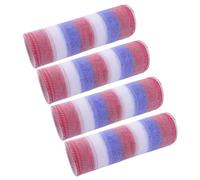 Meshes Ribbon for Christmas Tree Ornament for Bowknots Wreaths and Gift Basket Multi Color Pack of 4 Crafting Mesh Fabric