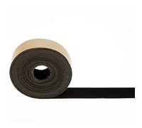 Mesheshe 1 in x 16ft Self Adhesive Polyester Felt Tape, Thick Velvet Self-Stick Felt Strip, Flocking Felt Tape Roll for DIY, Projector Screen Felt Tape Border Absorbs Light, Brightens Image (Black)
