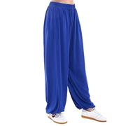 MESHIKAIER Women Plus Size Super Soft Harem Pants Modal Yoga Pants Elastic Pilates Pants Ideal for Workout Dance Jogging Sport (3XL, Royal Blue)