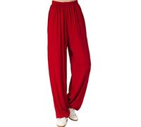 MESHIKAIER Women Plus Size Super Soft Harem Pants Modal Yoga Pants Elastic Pilates Pants Ideal for Workout Dance Jogging Sport (3XL, Wine Red)