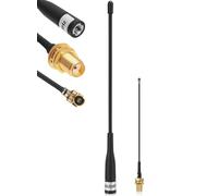 Meshnology 1Pcs 868MHz LoRa Antenna 10dBi Gain for Meshtastic Long Range Soft Whip Antenna 40cm Omni SMA Male with Cable Extension Cord Black