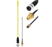Meshtastic LoRa Antenna 868MHz 10dBi Gain - Omni SMA Male Connector 17cm Long Range Soft Whip Antenna (Yellow)