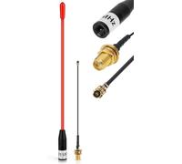 Meshtastic LoRa Antenna 868MHz 10dBi Gain - Omni SMA Male Connector 17cm Long Range Soft Whip Antenna (Red)