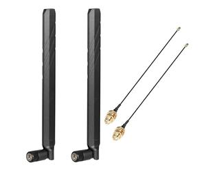 Meshtastic LoRa Long Range Antenna with SMA Male Connector for LORA32 915MHz ESP32 Heltec V3 V4 RAK LoRa OLED Board + 15cm IPEX Extension Cable（2 Sets）, Eifagur