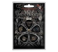 Meshuggah Plectrum Pack Musical Deviance Band Logo 5 Pack Guitar Picks in Black Meshuggah Black