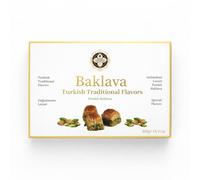 Meşhur Safranbolu Lokumcusu Turkish Pistachio Baklava Pastry 14.11 oz (400g) - Authentic Turkish Desserts, Halal Gourmet Sweets Gift Box