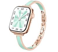 Mesime Slim Watch Band Compatible with Apple Watch Bands for Women 49mm 46mm 45mm 44mm 42mm 41mm 40mm 38mm, Jewelry Bracelet Metal Strap for iWatch Ultra 3/2/1 Series 11/10/9/8/7/6/5/4/SE/3/2/1