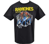 Męska Koszulka punkowa 'Road to Ruin' okładka albumu amerykański Ramones amerykański Punk męski t-Shirt z krótkim rękawem Czarny