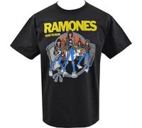 Męska Koszulka punkowa 'Road to Ruin' okładka albumu amerykański Ramones amerykański Punk męski t-Shirt z krótkim rękawem Czarny