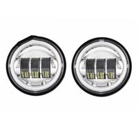 MESKEL Motorbike Headlight For Touring For Electra For Glide 7 Inch Led For 7" Projector Motor Headlight + 4 1/2 Passing Lights(Halo Fog Chrome)