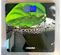 Mesko Bathroom Scale - Glass Digital LCD Scale 150kg Capacity - Auto On/Off