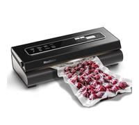 Mesliese Vacuum Sealer Machine 90Kpa 6-in-1 Compact Food Vacuum Sealing Preservation System with Cutter | 2 Bag Rolls | 5 Pre-cut Bags | Dry&Moist Modes | ETL Listed (Dark Gray)