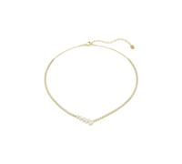 Mesmera 18ct Yellow Gold Plated Mixed Cut Crystal Necklace