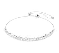 Mesmera choker, Marquise cut, White, Rhodium plated