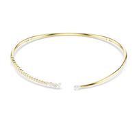 Mesmera choker, Mixed cuts, White, 18K gold finish