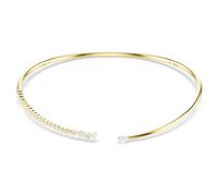 Mesmera choker, Mixed cuts, White, 18K gold finish