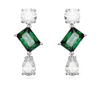 Mesmera Green Zirconia Earrings - female - Swarovski - Earrings - Green - ONE SIZE - Accessories ONE SIZE