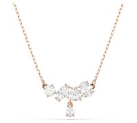 Mesmera necklace, Mixed cuts, White, 18K rose gold finish