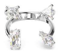 Swarovski Mesmera Open Ring with White Crystals in Mixed Cuts, from the Swarovski Mesmera Collection, Size 52