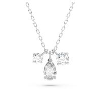 Mesmera pendant, Mixed cuts, Cluster, White, Rhodium plated