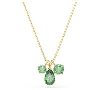 Mesmera pendant, Mixed cuts, Green, 18K gold finish