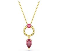 Mesmera pendant, Mixed cuts, Red, 18K gold finish