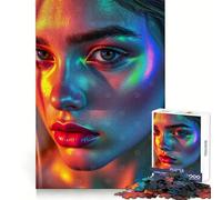 Mesmerising Woman Close-Up Portrait Jigsaw Puzzles 1000 Pieces for Adults Creative Play Sharp Detail Real Challenge Home Art (38x26cm)
