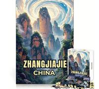 Mesmerising Zhangjiajie National Forest Park 1000 Piece Jigsaw Puzzles for Teenagers Jigsaw Memory Build True Detail Playful Challenge (50x75cm)