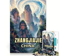 Mesmerising Zhangjiajie National Forest Park 1000 Piece Jigsaw Puzzles for Teenagers Jigsaw Memory Build True Detail Playful Challenge (50x75cm)
