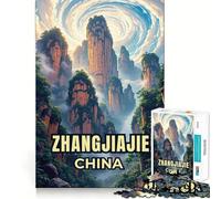 Mesmerising Zhangjiajie National Forest Park Jigsaw Puzzles for Adults1000 Piece Logic Fun Sharp Detail Playful Challenge Christmas Idea (38x52cm)