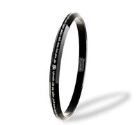 Mesmerize Black Ik Onkar Satnam Mantra MicroCarved Punjabi Kada Stainless Kada For Everyday Wear | Gloss Finish - Large