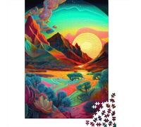 Mesmerizing Dreamy Landscape Puzzles for Adults 1000 Piece Puzzle for Teenager Educational Game Challenge Toy 1000pcs (75x50cm)