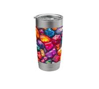 Mesmerizing Jewels Enchanting Multi-Colored Jewel Pattern Stainless Steel Insulated Tumbler